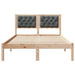 Cadru de pat cu headboard Gri închis 135 x 190 cm țesătură - WALTI WALTI