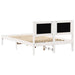 Cadru de pat cu headboard Gri deschis 135 x 190 cm țesătură - WALTI WALTI