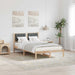 Cadru de pat cu headboard Gri închis 120 x 190 cm țesătură - WALTI WALTI