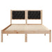 Cadru de pat cu headboard Negru 120 x 190 cm țesătură - WALTI WALTI