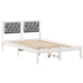 Cadru de pat cu headboard Gri deschis 120 x 190 cm țesătură - WALTI WALTI
