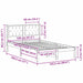 Cadru de pat cu headboard Gri deschis 120 x 190 cm țesătură - WALTI WALTI