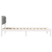Cadru de pat cu headboard Gri deschis 100 x 200 cm țesătură - WALTI WALTI