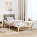 Cadru de pat cu headboard Gri deschis 90 x 200 cm țesătură - WALTI WALTI