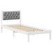 Cadru de pat cu headboard Gri deschis 90 x 200 cm țesătură - WALTI WALTI