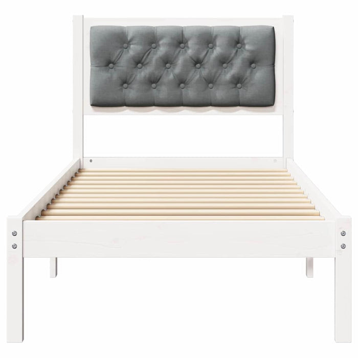 Cadru de pat cu headboard Gri deschis 80 x 200 cm țesătură - WALTI WALTI