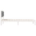 Cadru de pat cu headboard Gri deschis 90 x 190 cm țesătură - WALTI WALTI