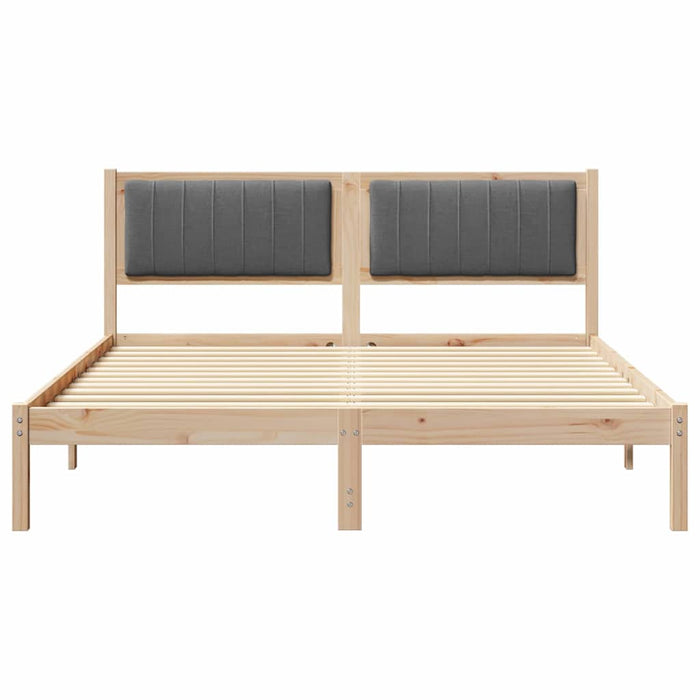 Cadru de pat cu tăblie tapițată Gri închis 160 x 200 cm - WALTI WALTI