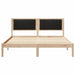 Cadru de pat cu tăblie tapițată cu headboard Negru 160 x 200 cm - WALTI WALTI