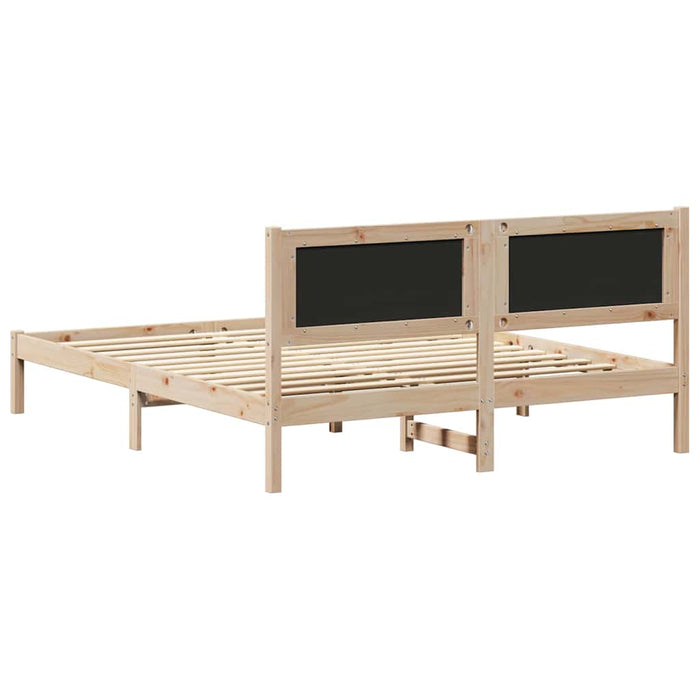 Cadru de pat cu tăblie tapițată Gri deschis 150 x 200 cm - WALTI WALTI
