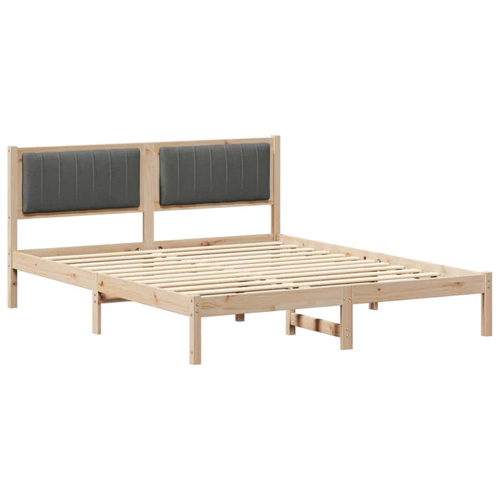 Cadru de pat cu tăblie tapițată Gri închis 150 x 200 cm - WALTI WALTI