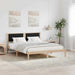 Cadru de pat cu tăblie tapițată cu headboard Negru 150 x 200 cm - WALTI WALTI