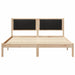 Cadru de pat cu tăblie tapițată cu headboard Negru 150 x 200 cm - WALTI WALTI