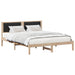 Cadru de pat cu tăblie tapițată cu headboard Negru 150 x 200 cm - WALTI WALTI