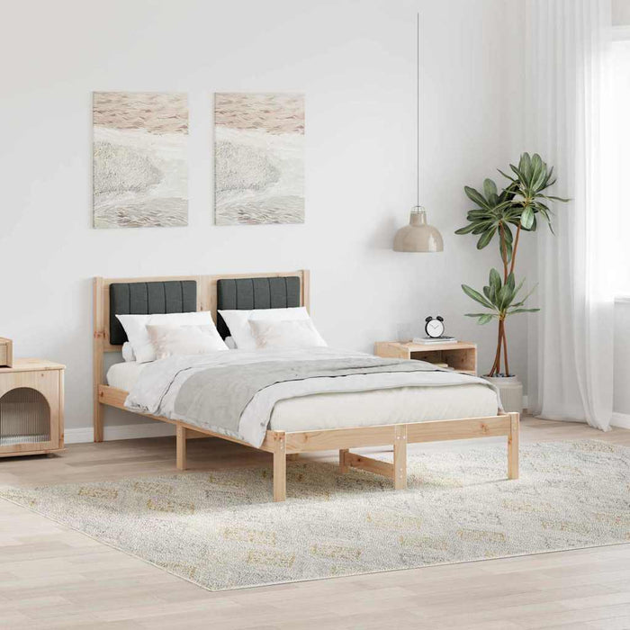 Cadru de pat cu tăblie tapițată Gri închis 120 x 200 cm - WALTI WALTI
