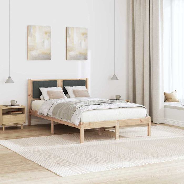 Cadru de pat cu tăblie tapițată Gri închis 120 x 200 cm - WALTI WALTI