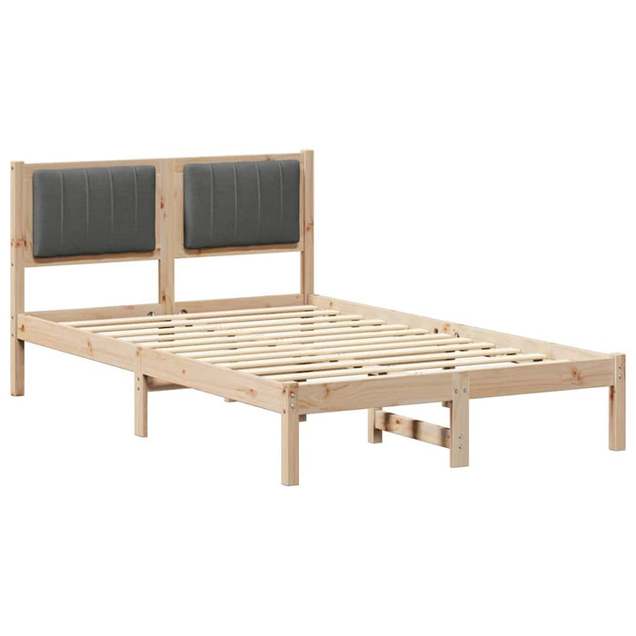 Cadru de pat cu tăblie tapițată Gri închis 120 x 200 cm - WALTI WALTI