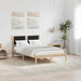 Cadru de pat cu tăblie tapițată cu headboard Negru 120 x 200 cm - WALTI WALTI