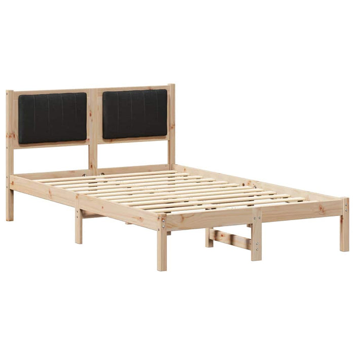 Cadru de pat cu tăblie tapițată cu headboard Negru 120 x 200 cm - WALTI WALTI