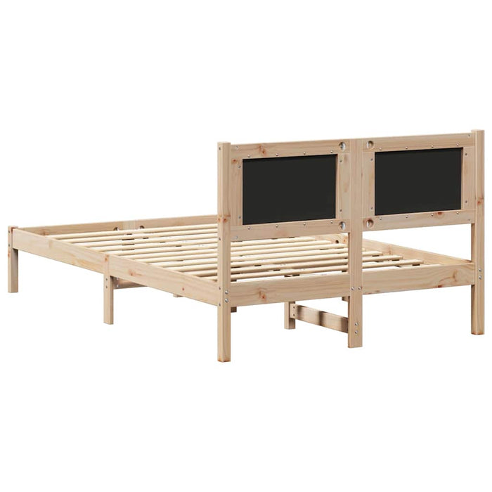 Cadru de pat cu tăblie tapițată cu headboard Negru 120 x 200 cm - WALTI WALTI