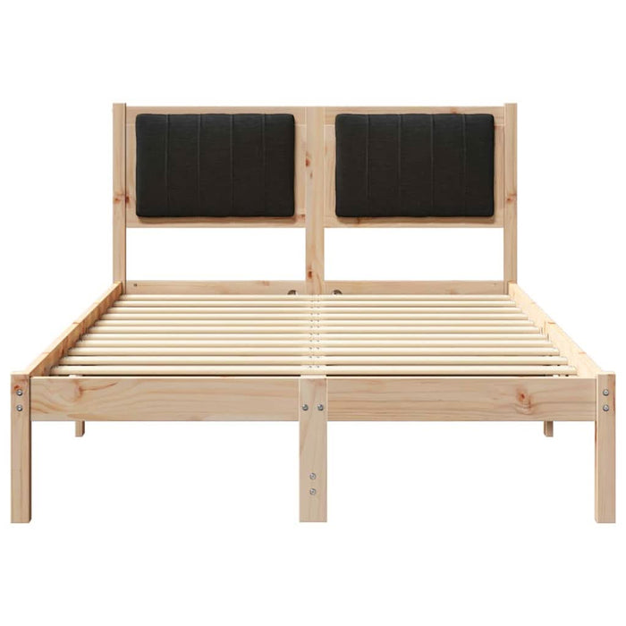 Cadru de pat cu tăblie tapițată cu headboard Negru 120 x 200 cm - WALTI WALTI