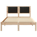 Cadru de pat cu tăblie tapițată cu headboard Negru 120 x 200 cm - WALTI WALTI