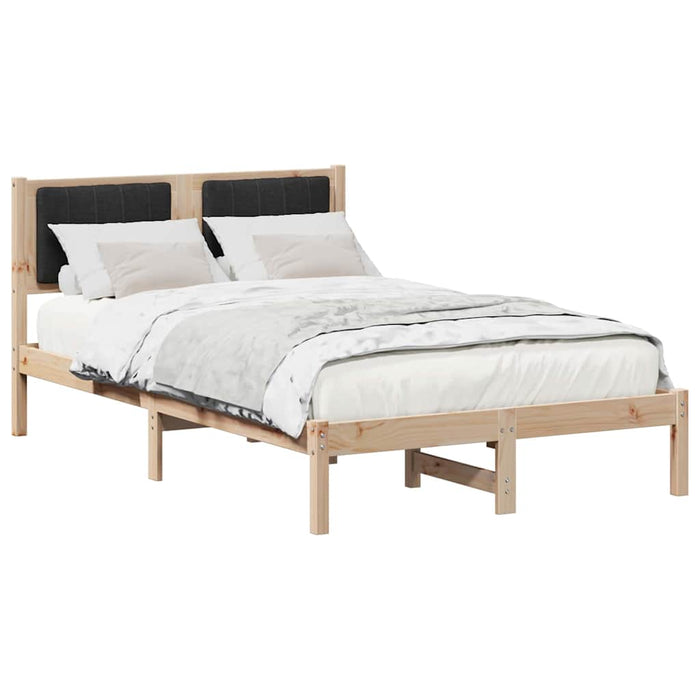 Cadru de pat cu tăblie tapițată cu headboard Negru 120 x 200 cm - WALTI WALTI