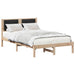 Cadru de pat cu tăblie tapițată cu headboard Negru 120 x 200 cm - WALTI WALTI