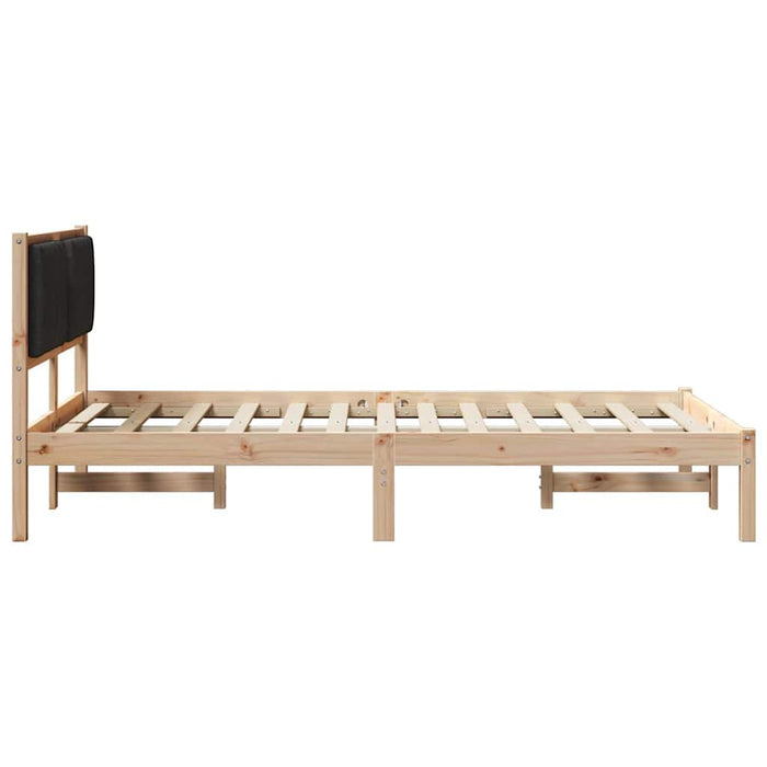 Cadru de pat cu tăblie tapițată cu headboard Negru 120 x 200 cm - WALTI WALTI