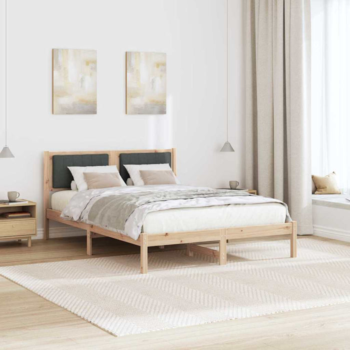Cadru de pat cu tăblie tapițată Gri închis 120 x 190 cm - WALTI WALTI