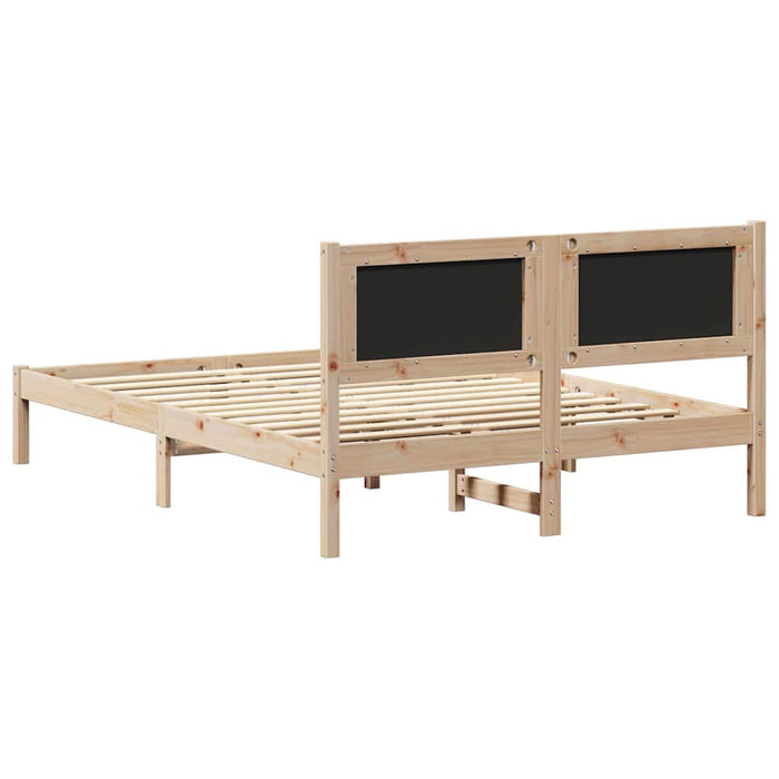 Cadru de pat cu tăblie tapițată Gri închis 120 x 190 cm - WALTI WALTI