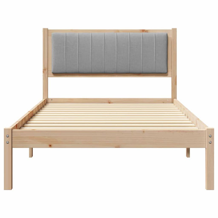 Cadru de pat cu tăblie tapițată Gri deschis 100 x 200 cm - WALTI WALTI