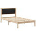 Cadru de pat cu tăblie tapițată cu headboard Negru 100 x 200 cm - WALTI WALTI