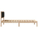Cadru de pat cu tăblie tapițată cu headboard Negru 100 x 200 cm - WALTI WALTI