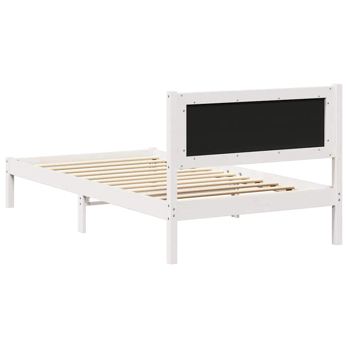 Cadru de pat cu tăblie tapițată Gri deschis 100 x 200 cm - WALTI WALTI