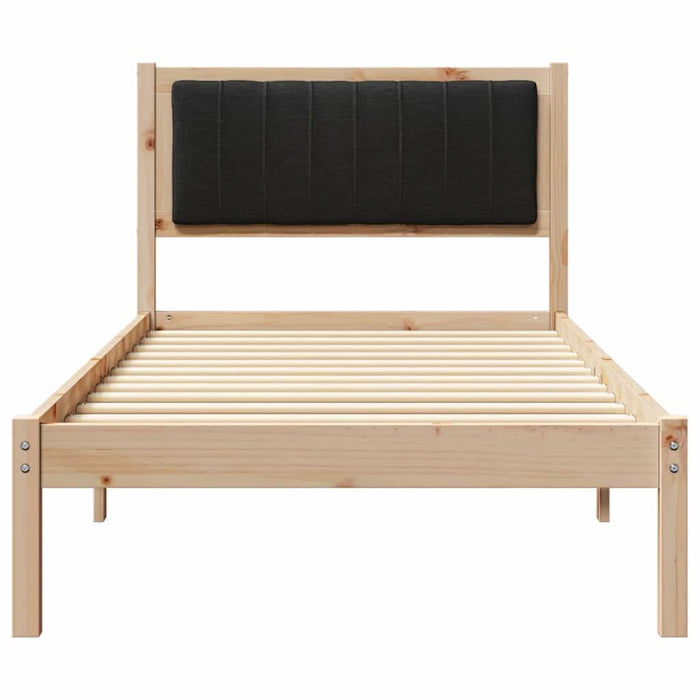 Cadru de pat cu tăblie tapițată cu headboard Negru 90 x 200 cm - WALTI WALTI