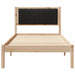 Cadru de pat cu tăblie tapițată cu headboard Negru 90 x 200 cm - WALTI WALTI