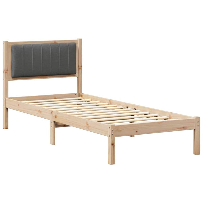 Cadru de pat cu tăblie tapițată Gri închis 80 x 200 cm - WALTI WALTI