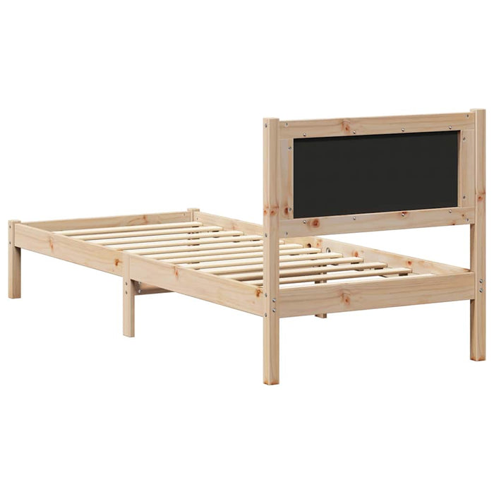 Cadru de pat cu tăblie tapițată Gri închis 80 x 200 cm - WALTI WALTI