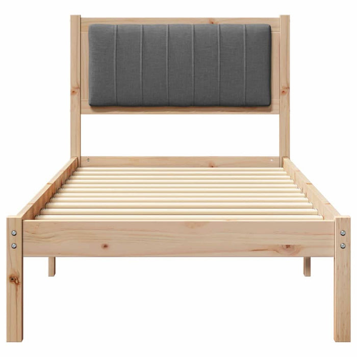 Cadru de pat cu tăblie tapițată Gri închis 80 x 200 cm - WALTI WALTI