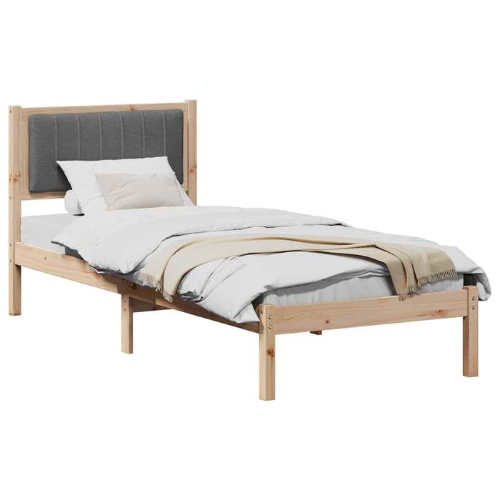Cadru de pat cu tăblie tapițată Gri închis 80 x 200 cm - WALTI WALTI