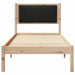 Cadru de pat cu tăblie tapițată cu headboard Negru 80 x 200 cm - WALTI WALTI