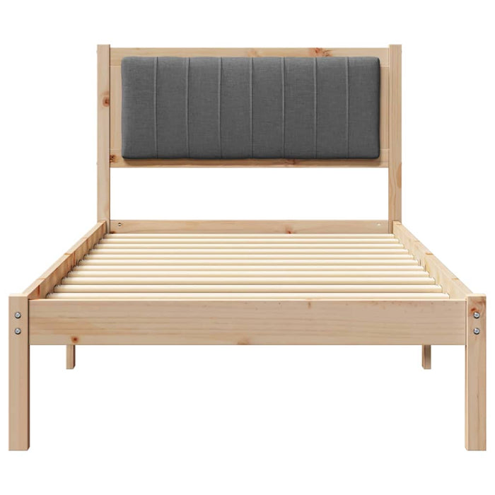 Cadru de pat cu tăblie tapițată Gri închis 90 x 190 cm - WALTI WALTI