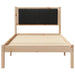 Cadru de pat cu tăblie tapițată cu headboard Negru 90 x 190 cm - WALTI WALTI