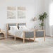 Cadru de pat cu headboard Gri deschis 120 x 200 cm țesătură - WALTI WALTI