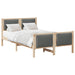 Cadru de pat cu headboard Gri închis 120 x 200 cm țesătură - WALTI WALTI