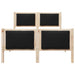 Cadru de pat cu headboard Negru 120 x 200 cm țesătură - WALTI WALTI