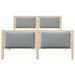 Cadru de pat cu headboard Gri deschis 140 x 190 cm țesătură - WALTI WALTI