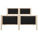 Cadru de pat cu headboard Negru 135 x 190 cm țesătură - WALTI WALTI