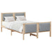 Cadru de pat cu headboard Gri deschis 120 x 190 cm țesătură - WALTI WALTI